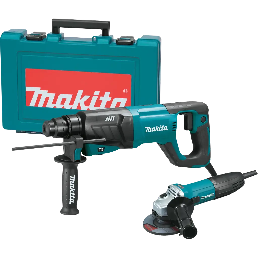 MAKITA Rotary Hammer SDS plus w/ 4-1/2"Angle Grinder Free